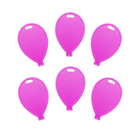 Fuchsia Ballon - Plastic Weight - 100 pcs. Bag