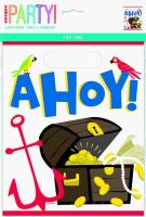 Ahoy Pirate Loot Bags 8ct