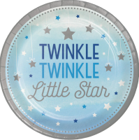 One Little Star Boy 1st Birthday 9" Paper Plates 8ct