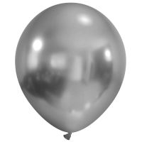 Platinum 18" Chromium Cattex Latex Balloons 5Ct