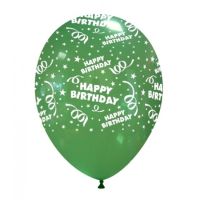 Superior 11" Happy Birthday Stars and Streamers Latex 50ct