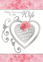 Happy Anniversary - To My Wife - Pack Of 12