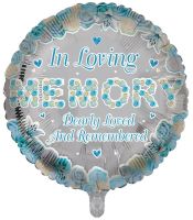 In Loving Memory Dearly Loved and Remembered 18" Foil Balloon