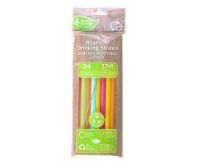 Multicolour Reusable Straws 4ct