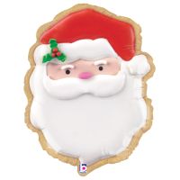 Christmas Santa Cookie 24" Foil Balloon