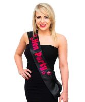 Black Sash Hot Pink Foil Hen Party