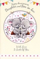 Happy Anniversary - Daughter & Son In Law - Pack Of 12