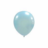 Sky Blue Metallic Cattex 5" Latex Balloons 100ct