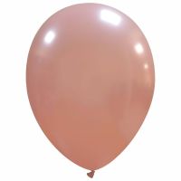 Rose Gold Metallic Cattex 9" Latex Balloons 100ct