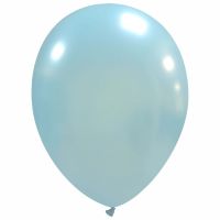 Sky Blue Metallic Cattex 9" Latex Balloons 100ct