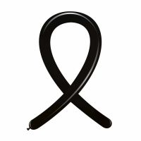 Black Standard Cattex 260 Latex Balloons 100Ct