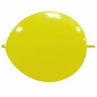 Yellow 12" Linking Cattex Latex Balloon 50Ct