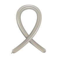 Silver Metallic Cattex 260 Latex Balloons 100Ct