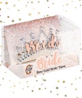 Bride Rose Gold Boxed Tiara 1Ct