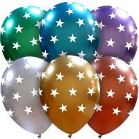 Chromium Stars 12" Latex Mix 50Ct