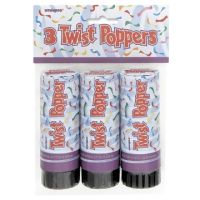 Twist Poppers 11cm 3Ct