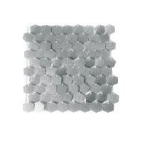 Glitter Silver Sequin Wall Panel Hexagonal 30x30cm