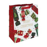 Christmas Crackers Large Gift Bag 6ct