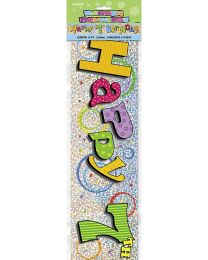 Happy 7th Birthday Prismatic Banner - 12Ft.