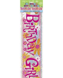Birthday Girl Prismatic Banner - 12Ft.