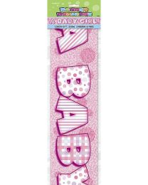 A Baby Girl Prismatic Banner - 12Ft.