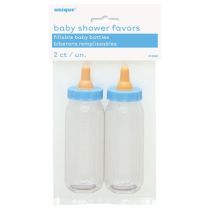 2PK 5" FILLABLE BLUE BABY BOTTLES