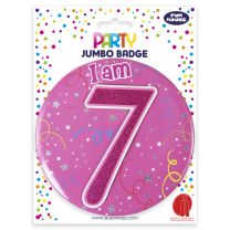 Age 7 Girl Badge W/Tipon 6ct