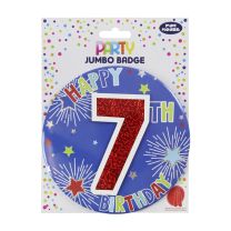 Age 7 Boy Badge W/Tipon 6ct