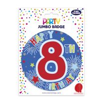 Age 8 Boy Badge W/Tipon 6ct