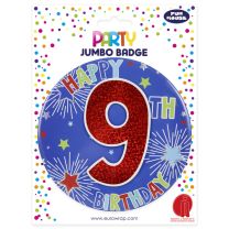 Age 9 Boy Badge W/Tipon 6ct