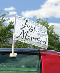 Wedding Car Flag - Just Married
