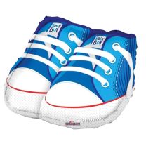 Baby Shoes Blue Shape 18" Foil Balloon (Packed)