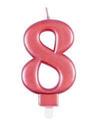 Numeral 8 Rose Gold Metallic Candle (Box of 6)
