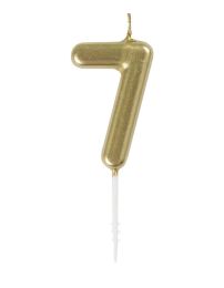 Numeral 8 Mini Gold Birthday Candle (Box of 6)     