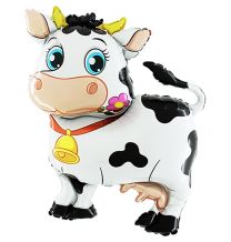 Cow 45" Foil Balloon packaged w/out card