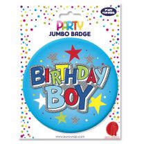 Birthday Boy Giant Badge 6ct