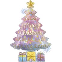 Opal Christmas Tree 39" Supershape Foil Balloon