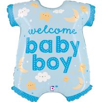 Baby Boy Onesie 31" Supershape Foil Balloon