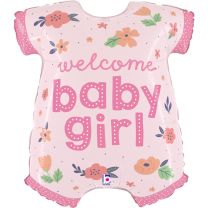 Baby Girl Onesie 31" Supershape Foil Balloon