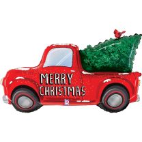 Christmas Truck 47" Supershape Foil Balloon