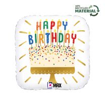 Birthday Cake Candles - 18" Foil Balloon