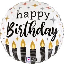 Metallic Birthday Candle 18" Foil Balloon