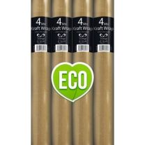 Plain Kraft Roll Gift Wrap 4MT (Pack of 49)