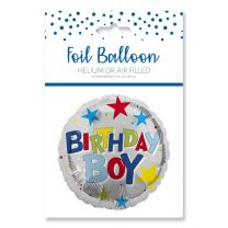 B-Day Boy Stars - 18" Foil Balloon