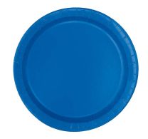 Royal Blue 9'' Round Plates 16 CT.