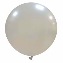 Silver Metallic Cattex 32" Latex Balloon 1ct