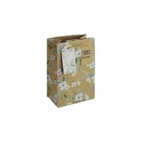 Kraft Wedding Floral  Medium Gift Bags 6ct