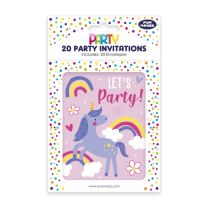 Unicorn Party Invitations & Envelopes 20ct