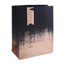 Navy Copper Distressed Large Gift Bag 6ct