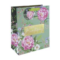 Floral Hbday Large Gift Bag 6ct